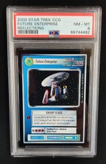 Future Enterprise FOIL PSA 8 NM-MT Star Trek TNG CCG Graded Card